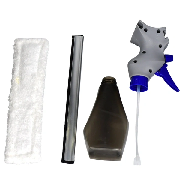 Plastic Easy Glass Cleaner 3 in 1 Spray Type Cleaning Brush, Pack of 1