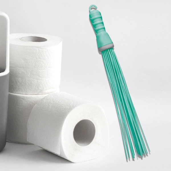 Plastic Hard Bristle Broom for Bathroom & Floor Cleaning