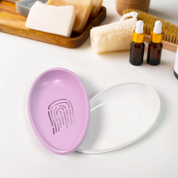 Plastic Soap Dish with Drain - Double-Layer Soap Holder
