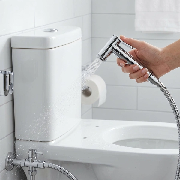 Premium Brass Shattaf Health Faucet with Double Lock Hose