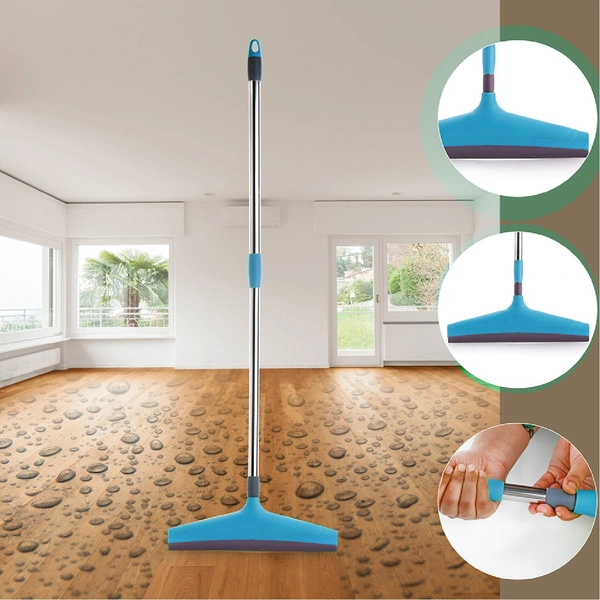 Pro Clean Adjustable Stainless Steel Floor Wiper with Telescopic Handle