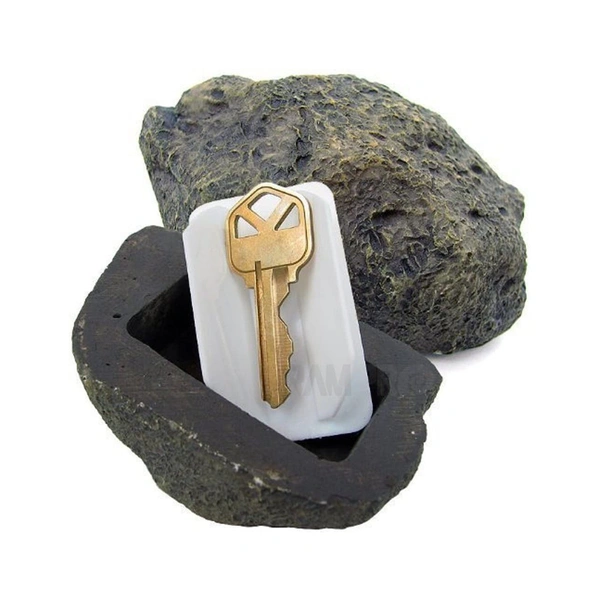 Realistic Fake Rock Key Hider – Weatherproof Outdoor Key Storage