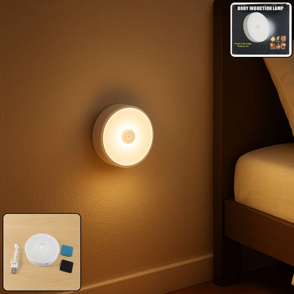 Rechargeable Motion Sensor Night Light with Magnetic Mount