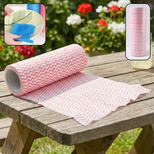 Reusable Multipurpose Kitchen Cleaning Cloth Roll - 1 Roll