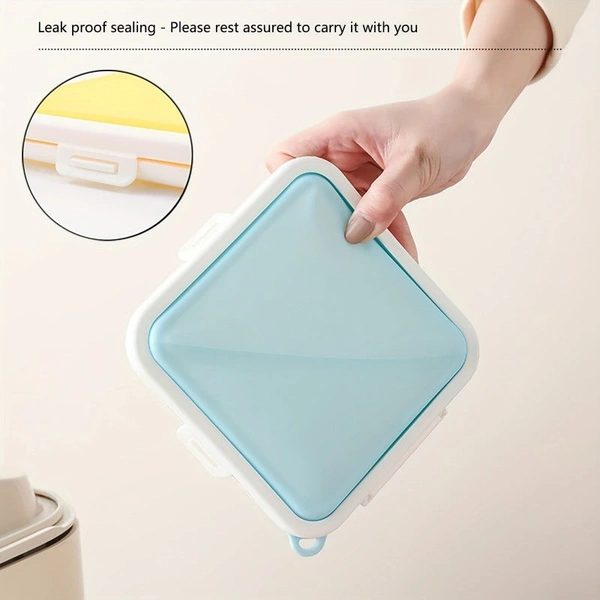 Reusable Silicone Sandwich Container – Leakproof BPA-Free Food Storage Box with Snap Lid, Heat-Resistant & Eco-Friendly