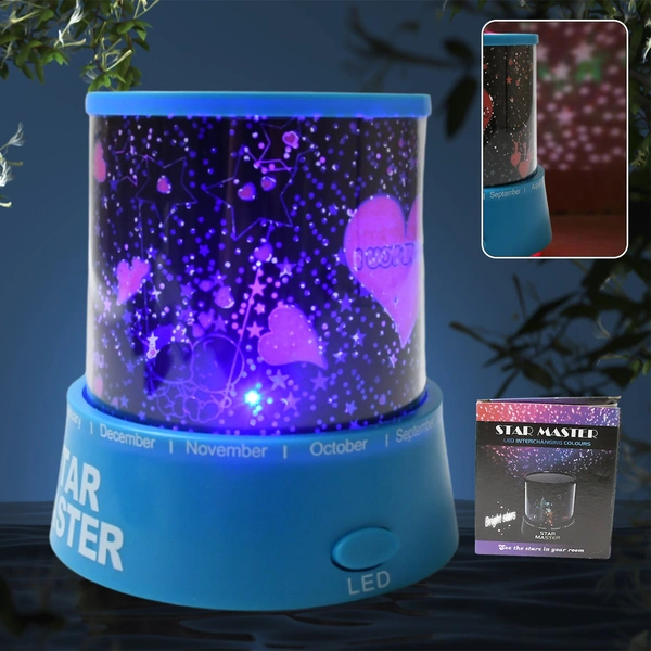 Rotating LED Star Projector Night Light with Music for Kids & Home Decor