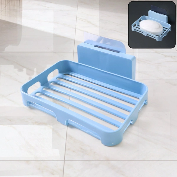 Self-Adhesive Soap Holder for Bathroom & Kitchen – Plastic Box