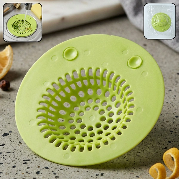 Silicone Sink Drain Strainer - Flexible Anti-Clog Filter (1 Pc)