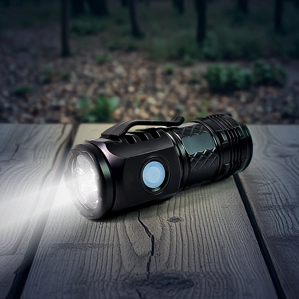 Small Rechargeable LED Torch with 5 Lighting Modes, Waterproof