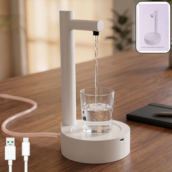Smart Table Water Dispenser – Automatic & USB Rechargeable