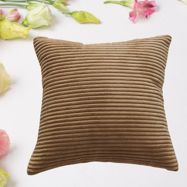 Soft Corduroy 16x16 Decorative Throw Pillow Cover - 1 Pc