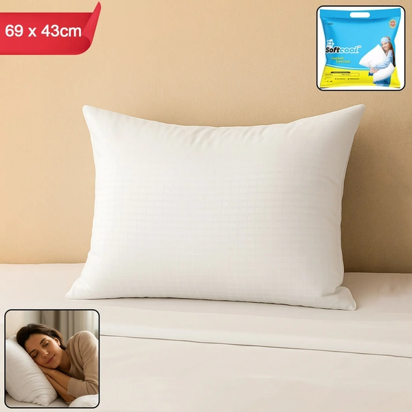 SoftCool Premium Sleeping Pillow with Ultra-Soft Comfort – 69×43 cm