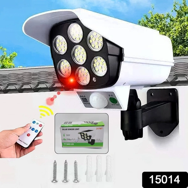 Solar Outdoor Motion Sensor Dummy Security Camera Light