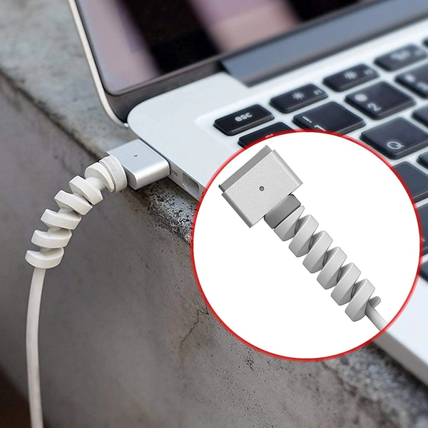 Spiral Cable Protectors for Chargers & Data Cables - 4 Pack