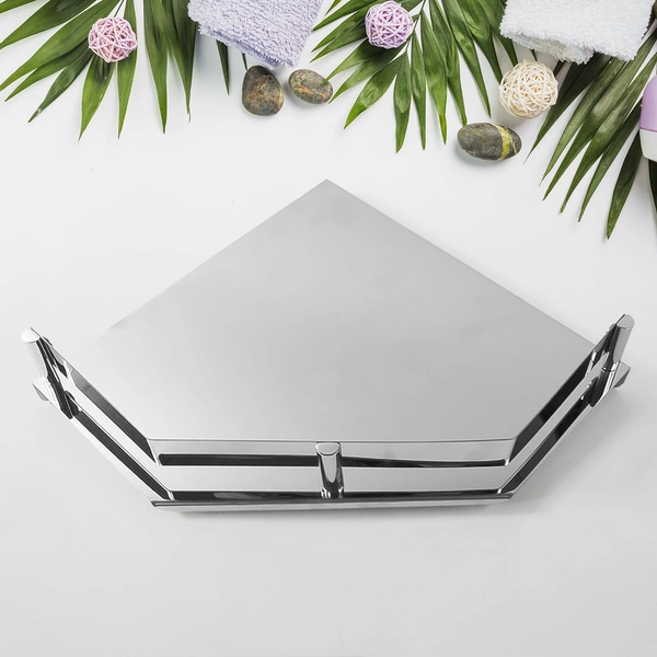 Stainless Steel Bathroom Corner Shelf - Rustproof & Space Saving