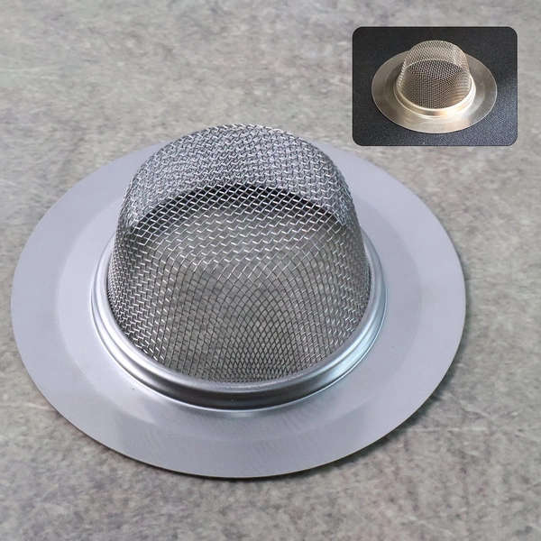 Stainless Steel Hair Catcher & Sink Strainer - Dome Mesh Cover