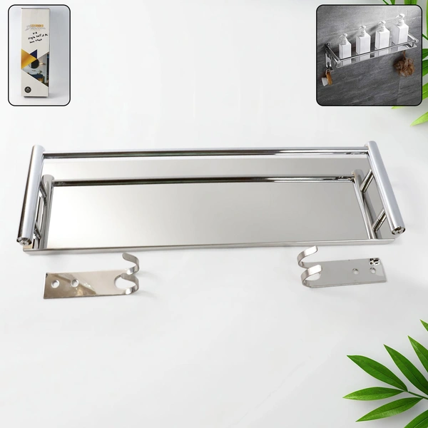 Stainless Steel Wall Mounted Washroom Rack - Single Layer
