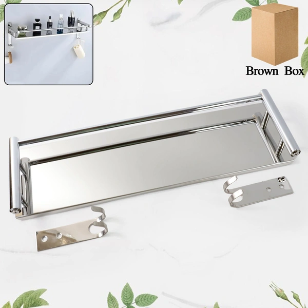 Stainless Steel Wall Mounted Washroom Rack - Single Layer
