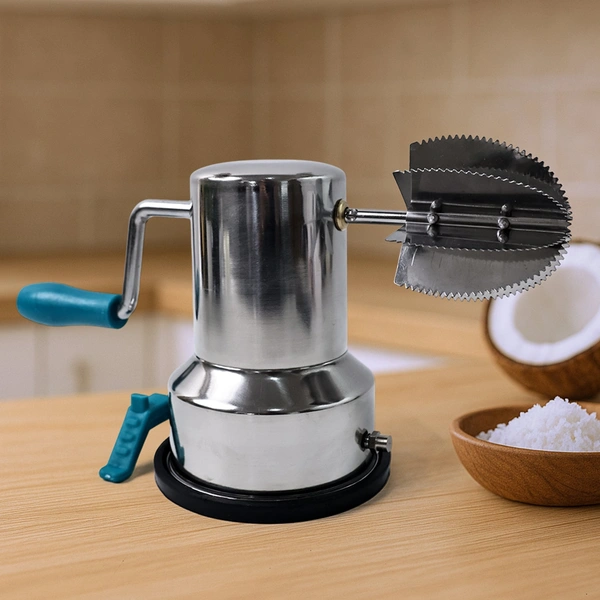Supermom Stainless Steel Coconut Scraper with Vacuum Base