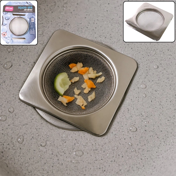 Supermom Stainless Steel Square Sink Strainer – 1 Pc