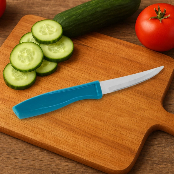 Supermom Stainless Steel Vegetable Knife with Ergonomic Handle (1 Pc)