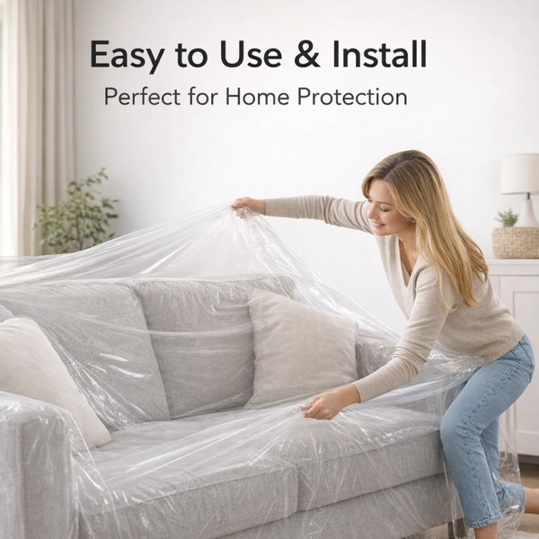 Thick Disposable Dust Proof Plastic Furniture Cover (1 Pc / Big)