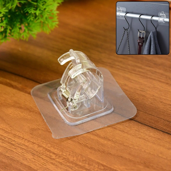 Transparent Self-Adhesive Wall Hook – Heavy Duty Multipurpose (1 Pc)