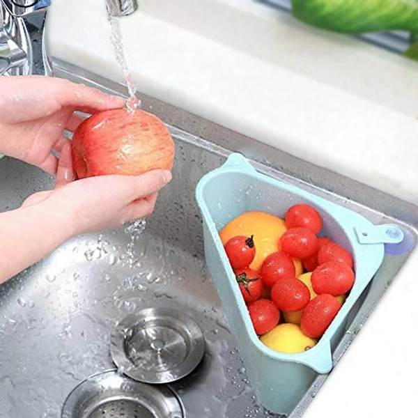 Triangular Sink Drainer Shelf - Multi-Functional Kitchen & Bath Organizer