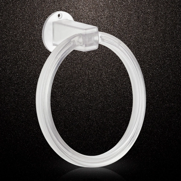 Unbreakable ABS Round Towel Ring Wall Mounted Stand / Holder (1 Pc)
