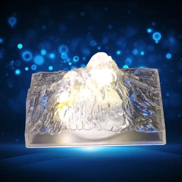 Unique Plastic Night Light: Flameless LED, Diwali (Iceberg Design, Gift)