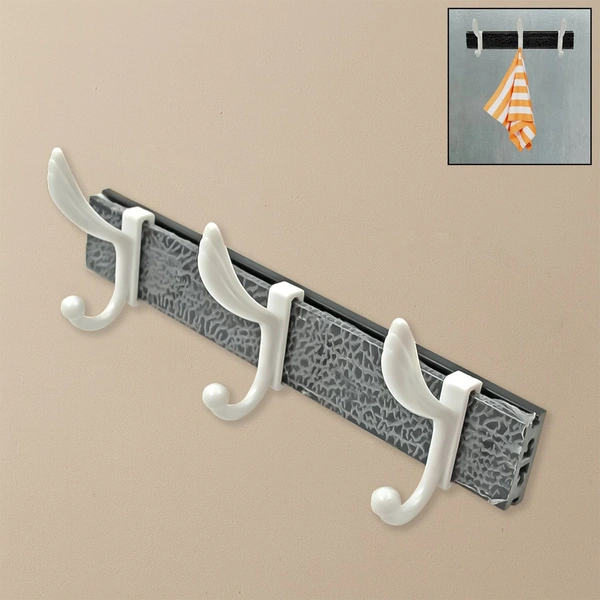 Wall Mounted 6-Hook Coat Rack for Jackets, Hats & Clothes