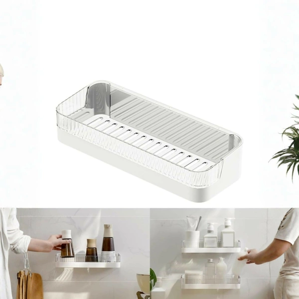 Wall Mounted Multipurpose Bathroom & Kitchen Storage Rack