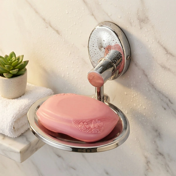 Wall Mounted Stainless Steel Soap Dish Holder Bathroom Soap Tray Stand