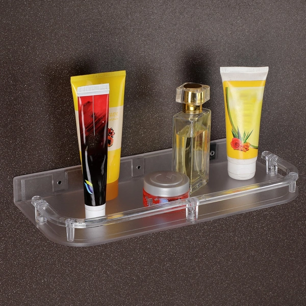 Wall Mounted Transparent Set Top Box Stand with Cable Management