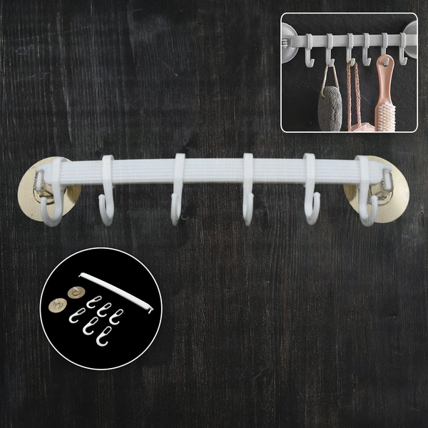 Wall-Mounted Bath Towel Hanger - Durable Kitchen & Bathroom Rack