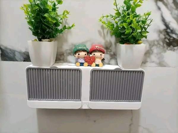 Wall-Mounted Bathroom Soap Dish with Efficient Drainage