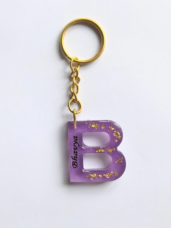 Purple letter with personalised name 203 - 3.9 cm, Purple