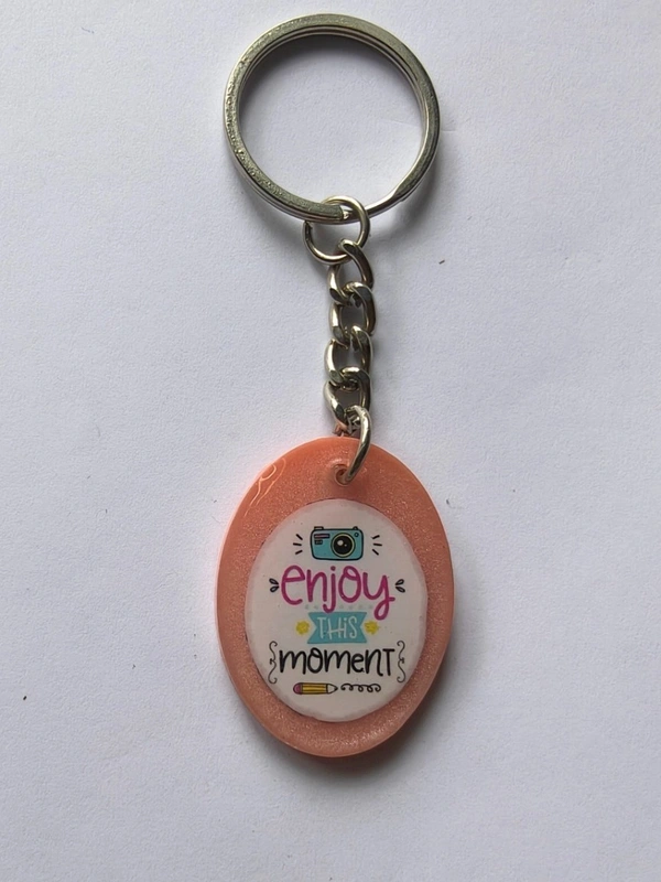 Oval shape photo Keychain 608 - 0.98"x1.18", Shilo
