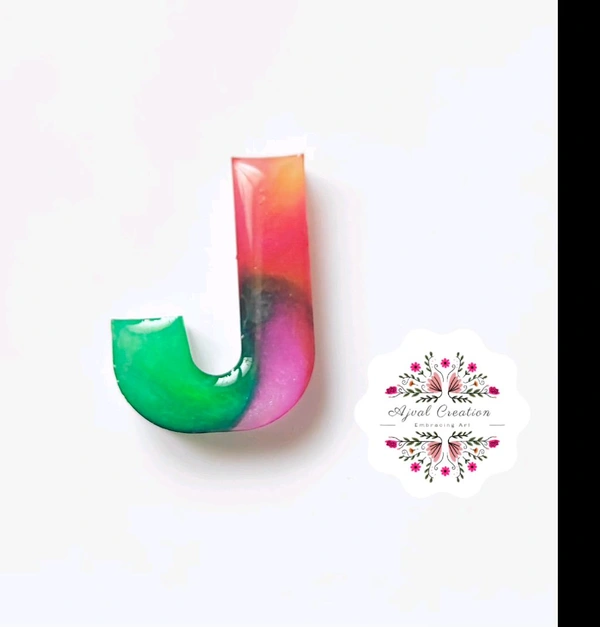 Multicolour Alphabet Keychain 211 - 3.9 cm