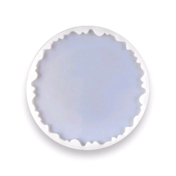 3" Agate Round Mould - White, 3"