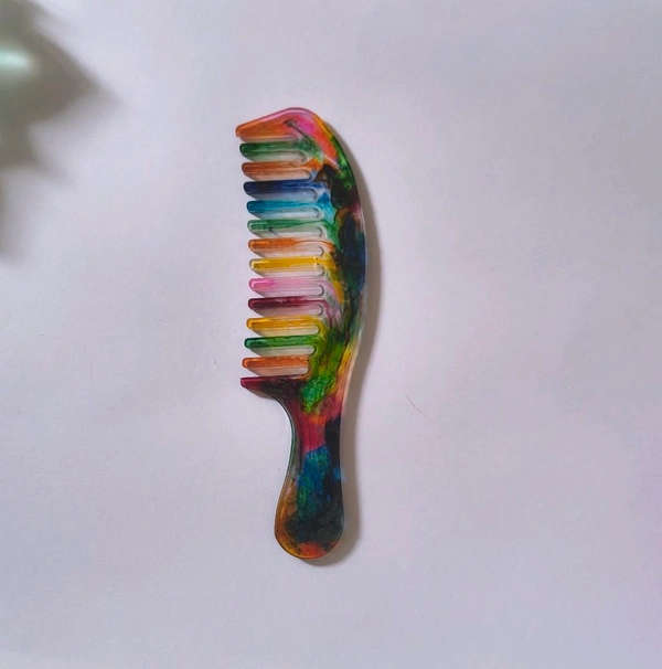 Multicolour Resin Comb - 5.5" *1.8"