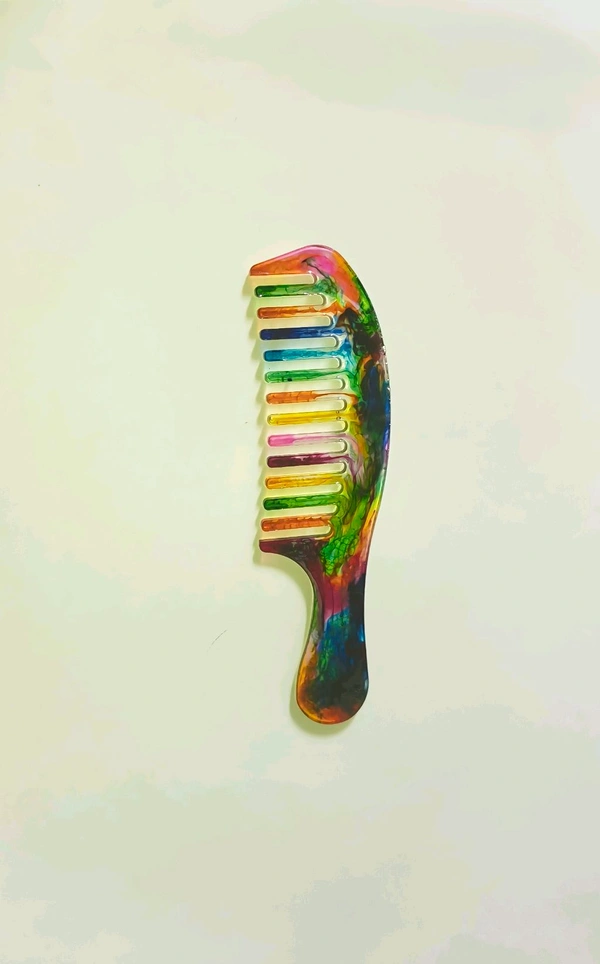 Multicolour Resin Comb - 5.5" *1.8"