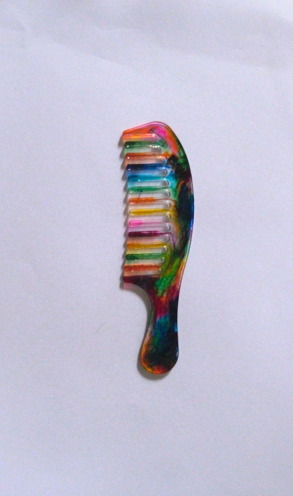 Multicolour Resin Comb - 5.5" *1.8"