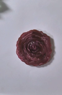 Resin Coaster Rose Pattern - Bright Red, 3"