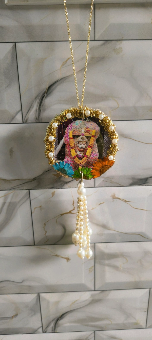 Hanuman Ji  car hanging with mantra (Both side) 301 - 3"