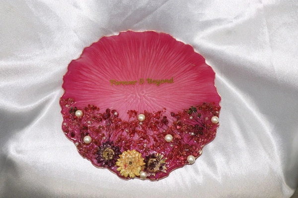 Ring Platter - Deep Blush, 10 Inch