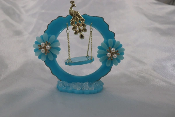 Blue Jhula - Cyan Aqua, 5 Inch