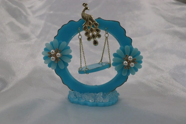 Blue Jhula - Cyan Aqua, 5 Inch