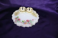 White Pooja Plate - White, 5 Inch