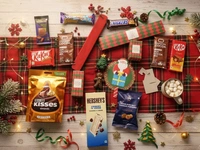 OKASHI Okashi Special Christmas Premium Hamper Box|Hot Chocolates, Caramel Popcorn, Candles, Incense, Snacks & More | Secret Santa Gift for Friends, Family & Colleagues - Christmas gifts